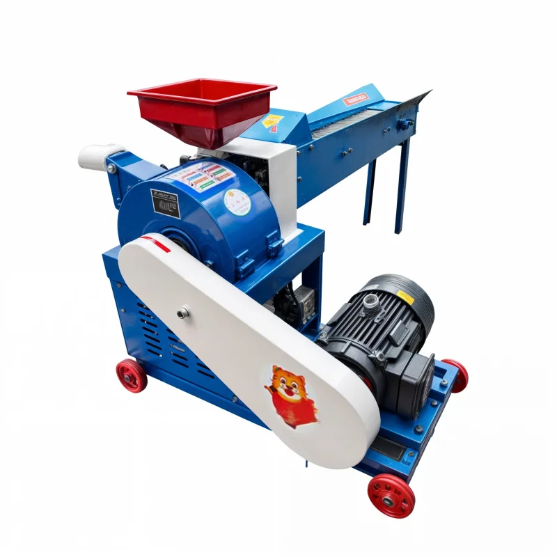 

-Efficient Grain Mill Grinder New Home Use Animal Feed Machine Electric Motor High Productivity Chaff Cutter Farm