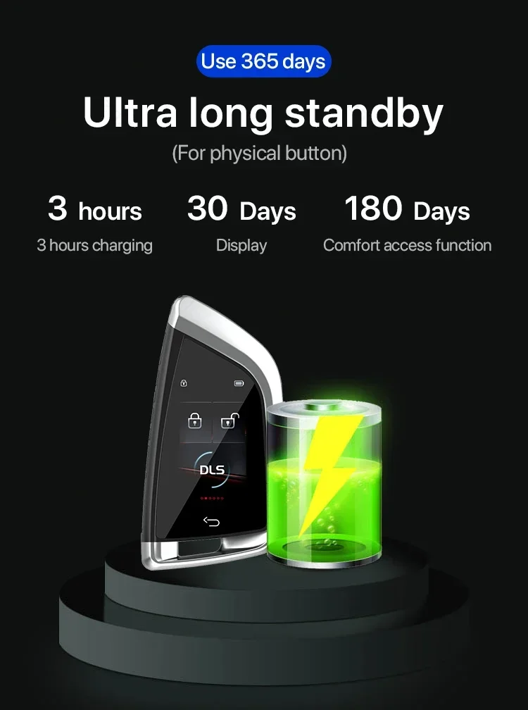 Vehicle Parts & Accessories LCD smart remote controller IPS touch screen high resolution display car key universal LCD car key