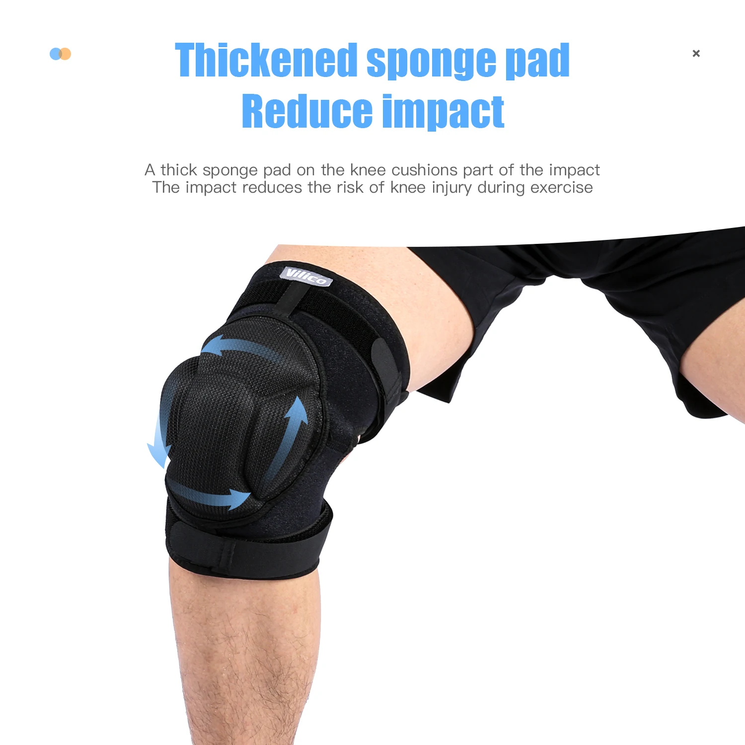 1 PCS Kyncilor Turtle Sponge Knee Pads SBR Thickened Anti Slip Anti Fitness Running and Cycling Sports Protective Knee Pads