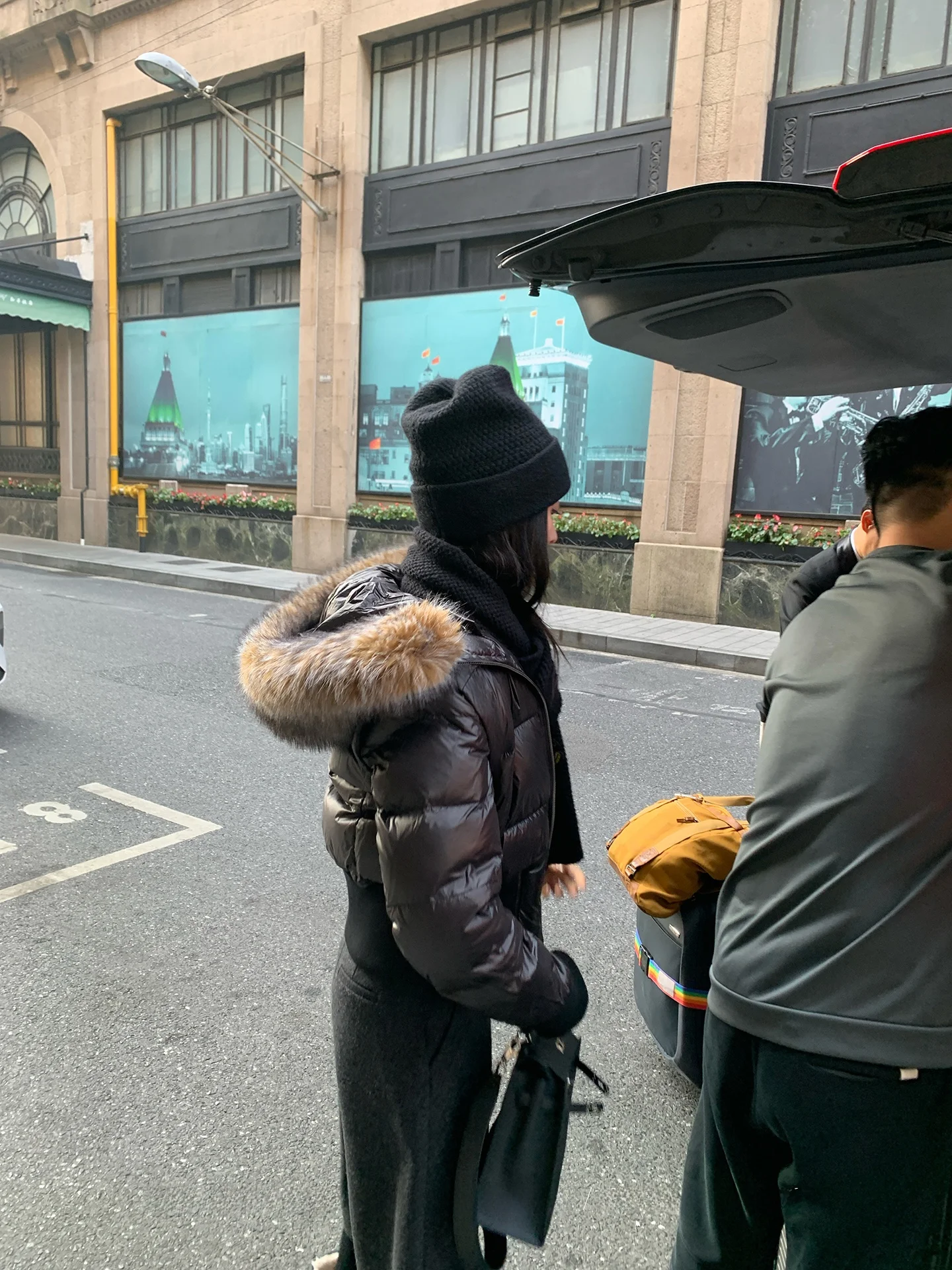 

Пуховик с отстегивающимся меховым воротником, повседневное приталенное пальто на молнии с длинными рукавами, теплый, для женщин