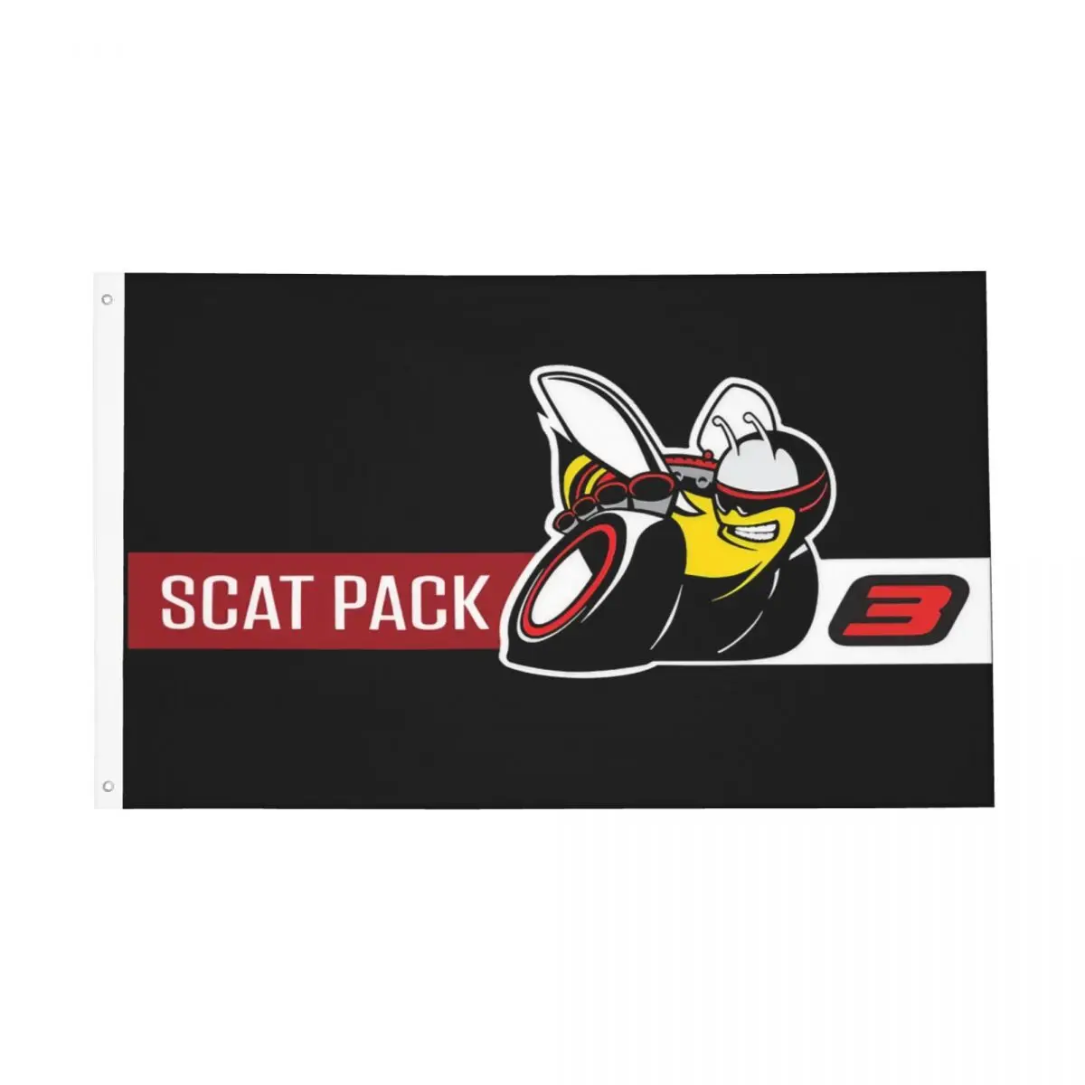 Scatpack Bee Racing Flag Double Sided Outdoor Banner All Weather Home Room Dorm Wall Decor 3x5 FT