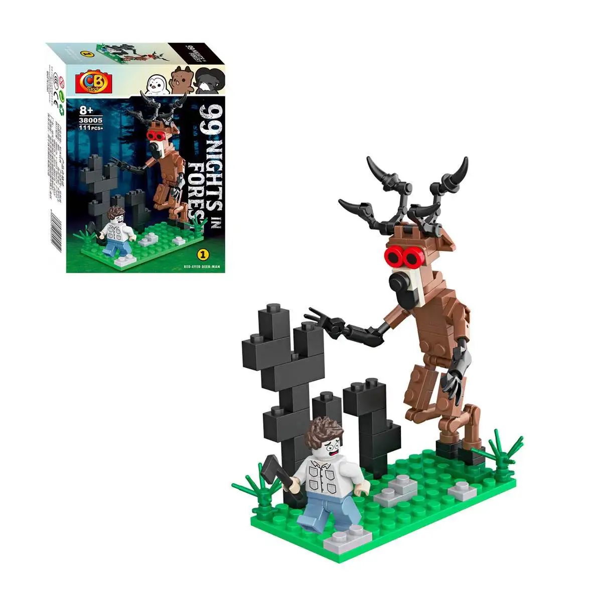 99 Nights In The Forest Deer Building Blocks Set 99 Nights In The Forest Deer Owl blocks Assembly Model Kids Toys Blind Box Gift