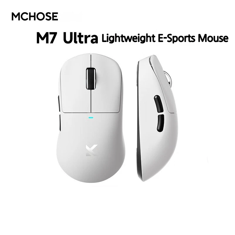 

MCHOSE M7 Ultra Mouse Gaming Esport Wireless Bluetooth Three Mode Paw3950 Non Porous Lightweight Computer Office Accessory Mouse