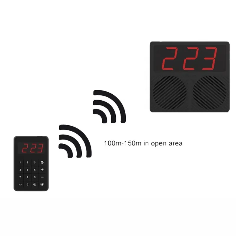 Waiter Call Guest Restaurant Waiter Calling System Wireless Electronic Queue Management Paging System for Cafe Bank