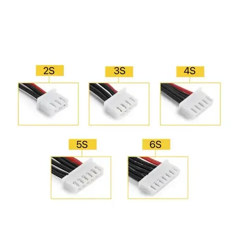 5pcs/lot 1S/2S/3S/4S/5S/6S/8S 22AWG RC Lipo Battery Balance Charger Cable 20/30CM For IMAX B6 B8 Balance Charger RC Model