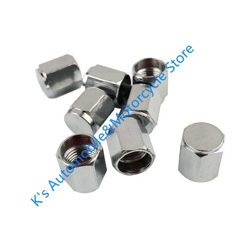 Q39F 8x Metal Car Bike Bike Tire Wheel para tampas válvula Tampa pó Capa caule