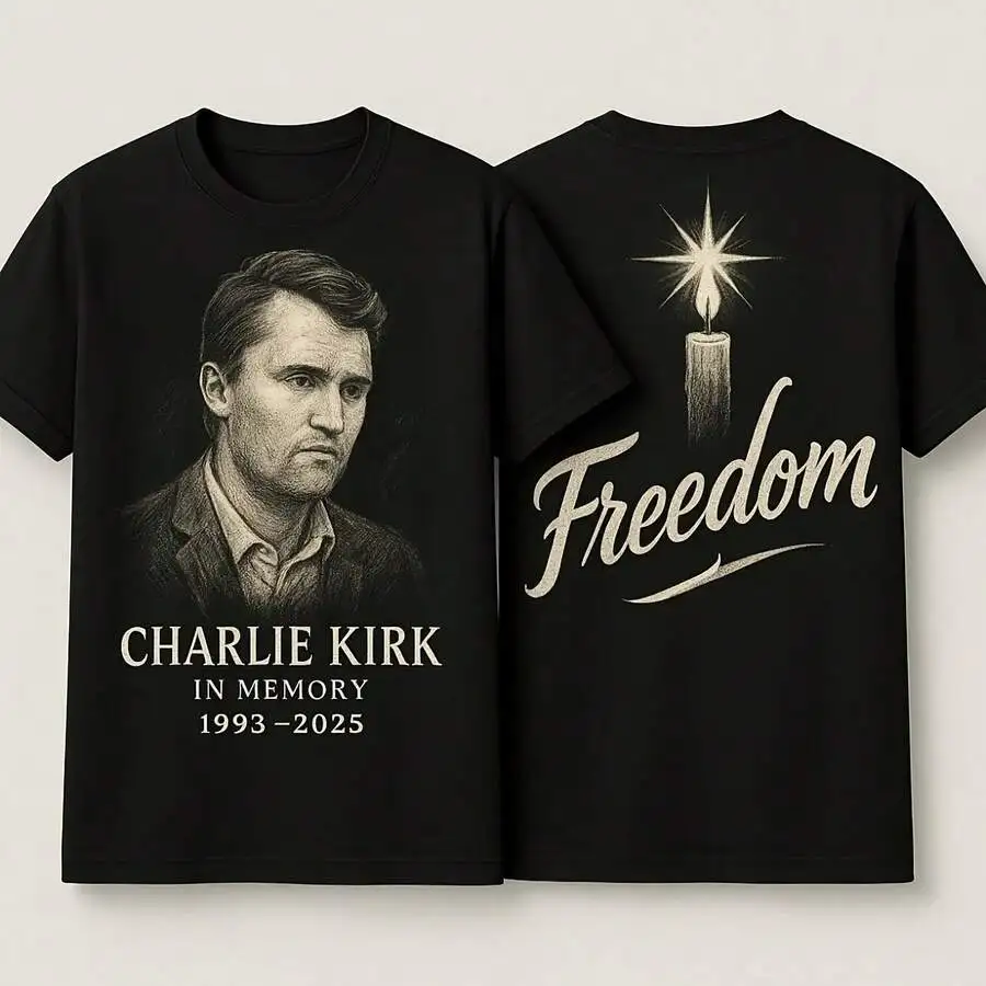 Charlie KirkD Freedom Memorial TShirt Always Remember Charlie Shirt RIP 1993-2026 Memorial Clothing