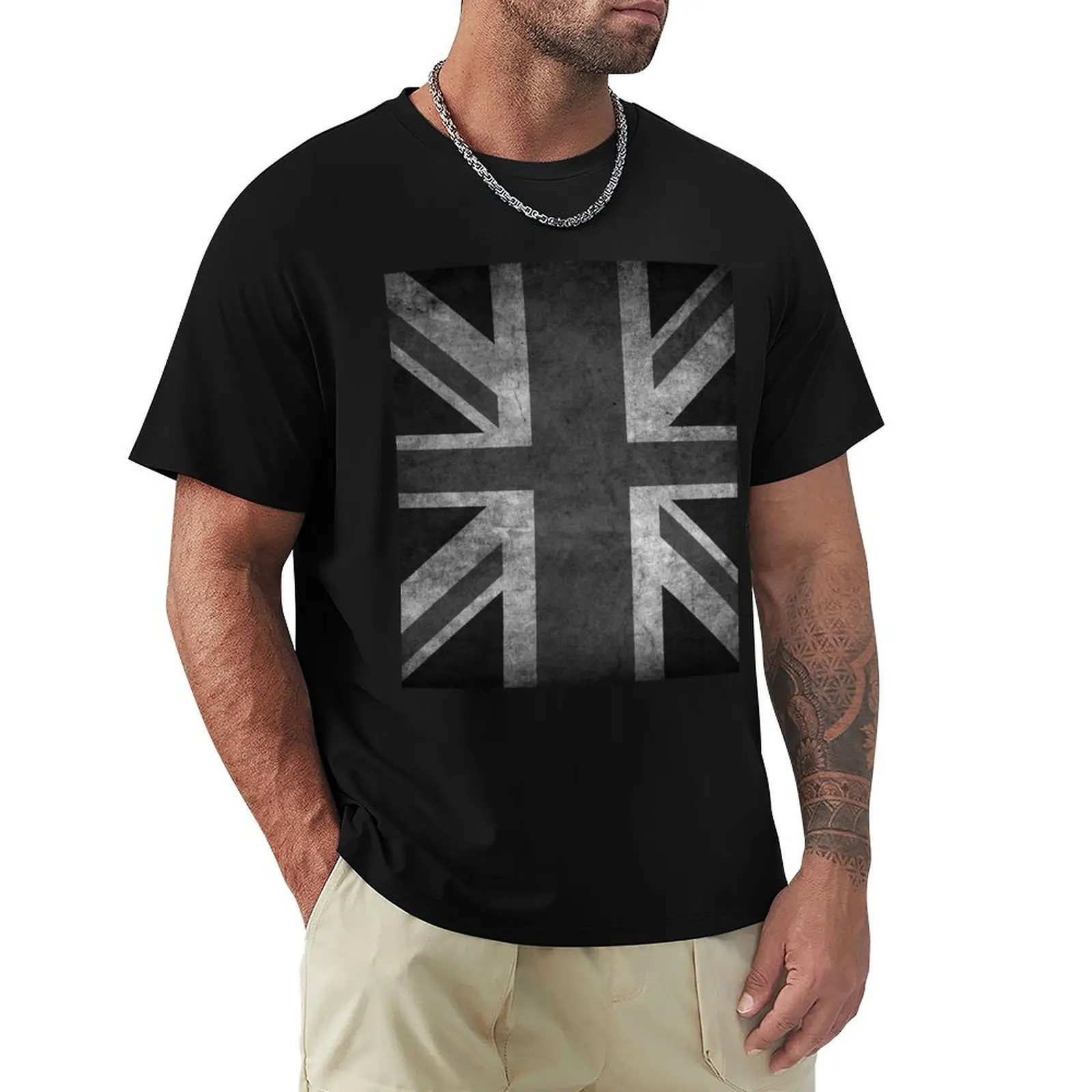 

LONDON - scratched flag background - digital paint by Iona Art Digital T-Shirt summer shirt clothes mens t shirts top quality