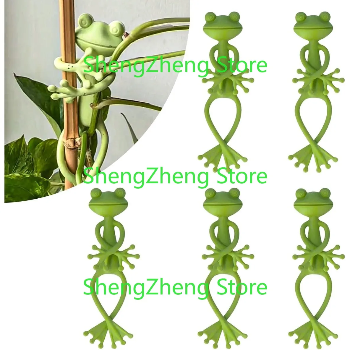 

5 шт. подставка для растений-лягушки, милая и стабильная опора для маленьких горшечных растений и суккулентов, украшения для садового декора в виде лягушки