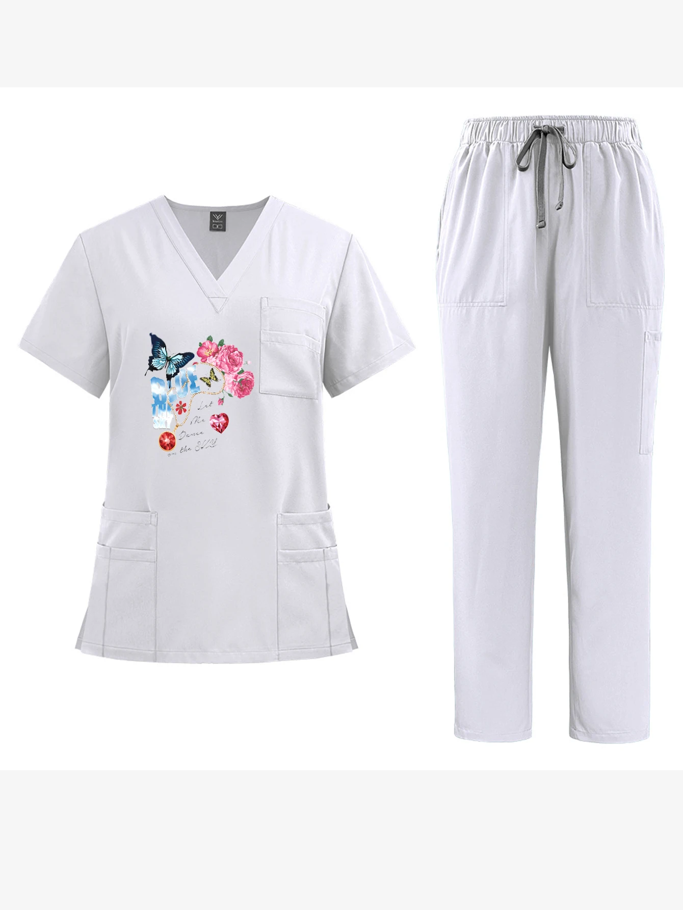 Custom/DIY/Exclusive Prints Unisex Quick-Dry Pajama Set Comfortable Loose Evening Unwinding Bedroom Leisure Post-Shower Wear