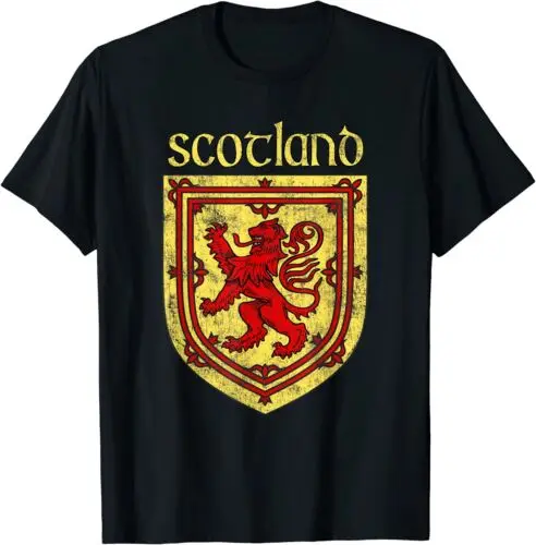 NEW LIMITED Scottish Rampant Lion Scotland Coat Of Arms T-Shirt