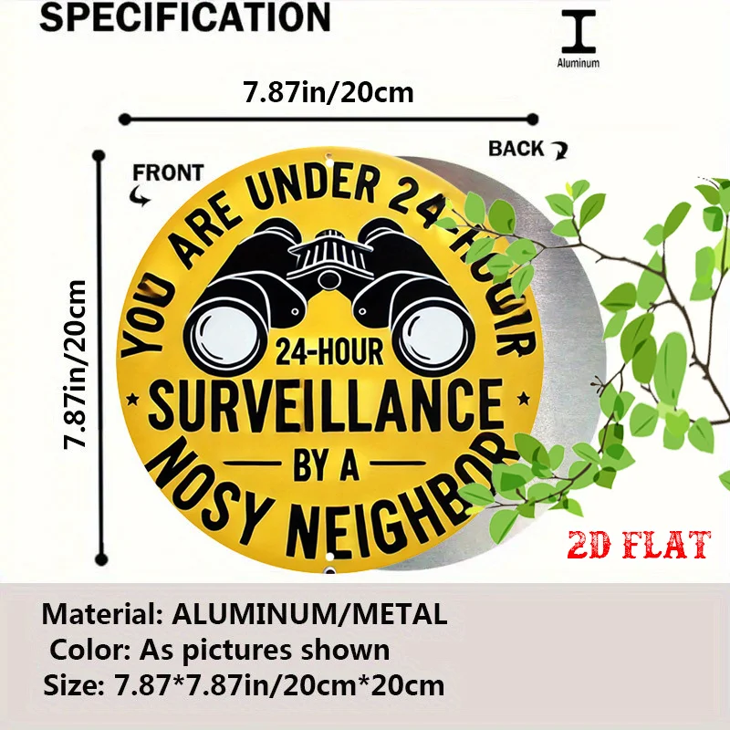 2D Flat, 1pc Funny Spy-Themed 