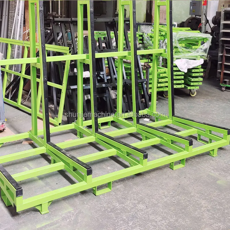 Solid Material, Solid Structure, A-frame Structure, Storage Rack With Forklift Holes, For Large Glass, Granite, Marble Slabs