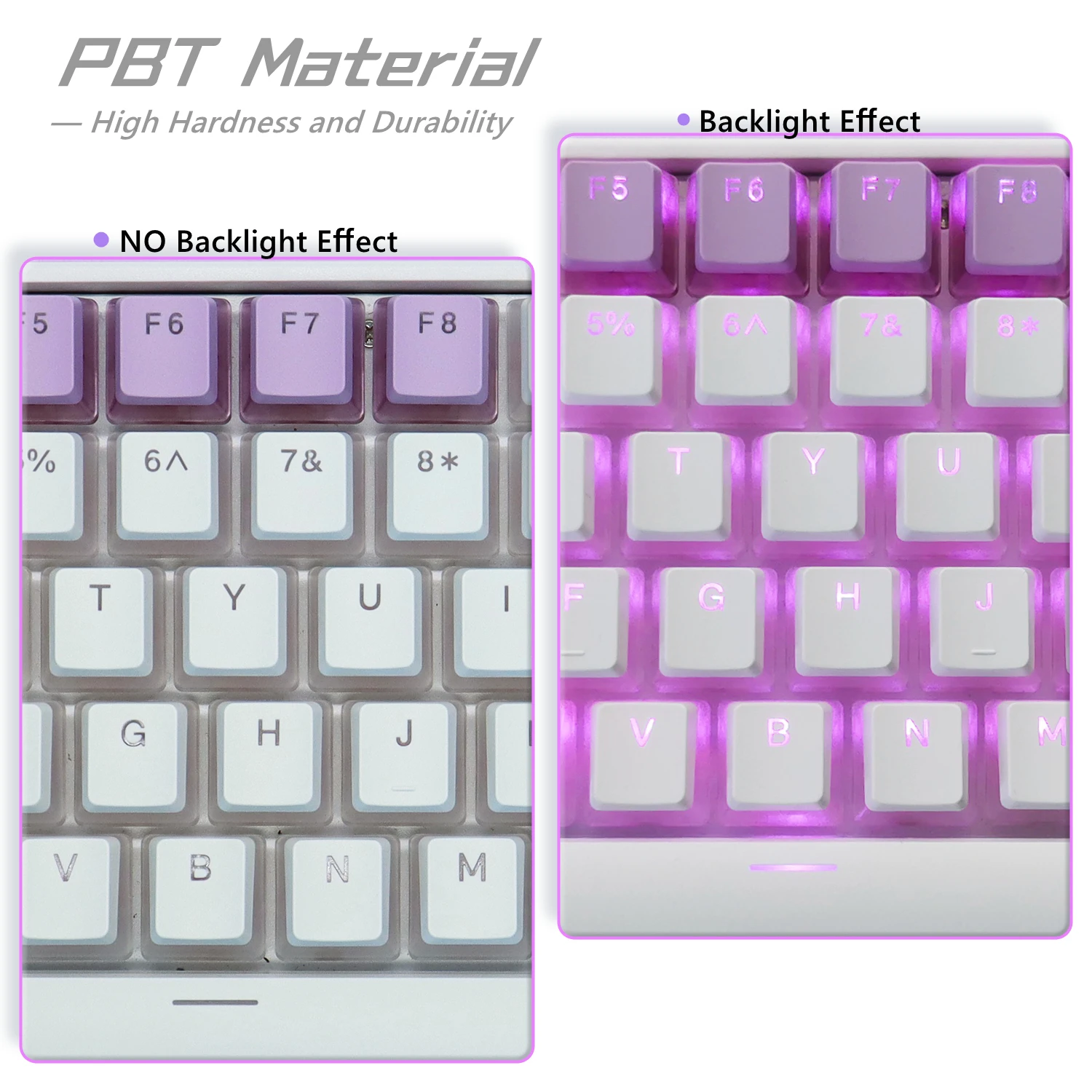 PBT OEM Profile 165 tasti Pudding Keycaps Double Shot Keycaps retroilluminati per Cherry MX Switch tastiera meccanica tastiera RGB Gamer