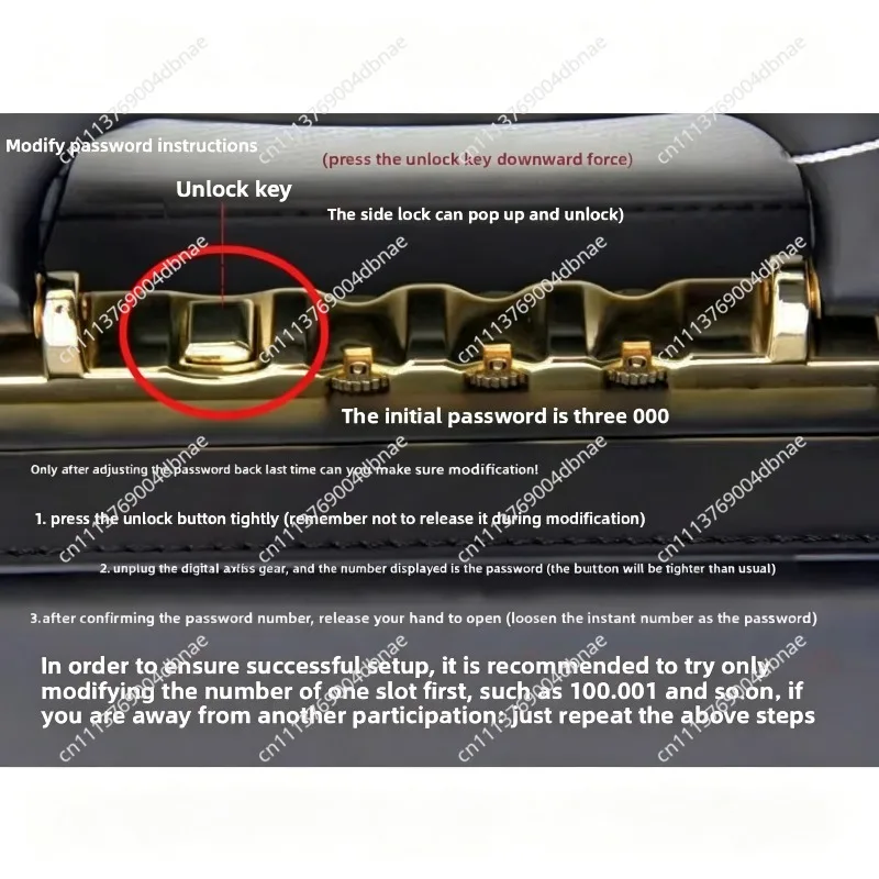 Ultra-thin Portable Briefcase, Business Password, Multi-function Computer Case, 14 Inch File Case
