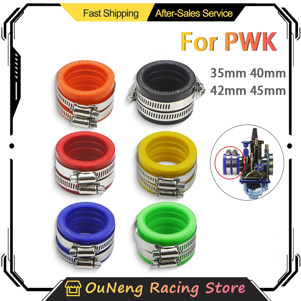 

35mm 40mm 42mm 45mm Inlet Pipe Intake For TM TMX KTM KR PE NSR PWM PWK 34PJ KEIHIN OKO KOSO Motorcycle Carburetor Rubber Adapter