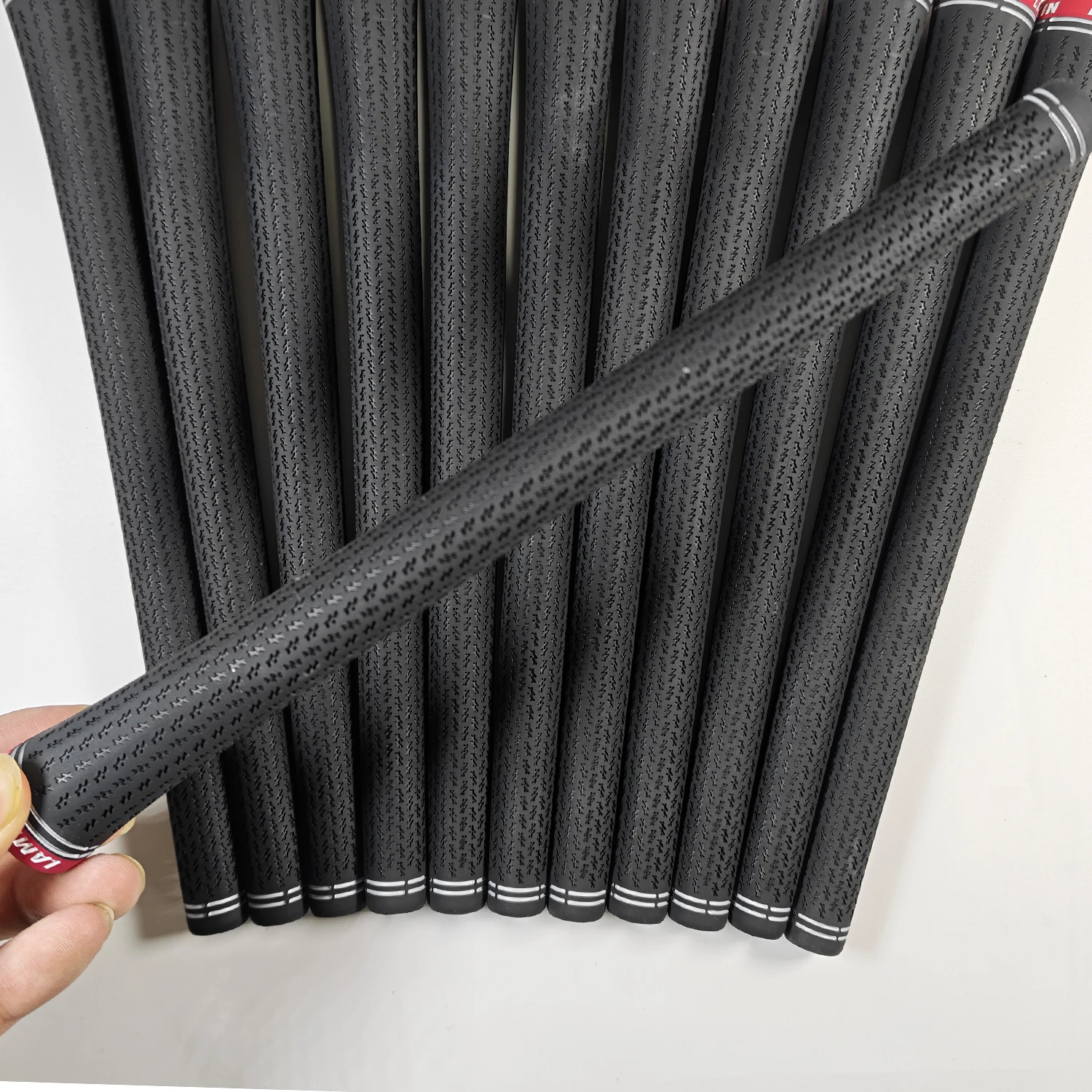 Black Redhead Standard/Midsize Enhanced Traction Natural Rubber Golf Grips - All-Weather Performance