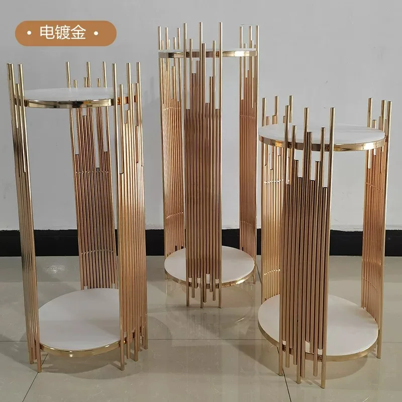Birthday Cake Cookie Food Chocolate Display Stand 3pcs Luxury Grand Event Column Acrylic Holder Plinth Dessert Table Wedding