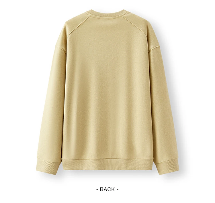 Semir Versatile Hoodie Men Spring Solid O Neck Long Sleeve Soft Comfortable Casual Basic Layer Daily Top