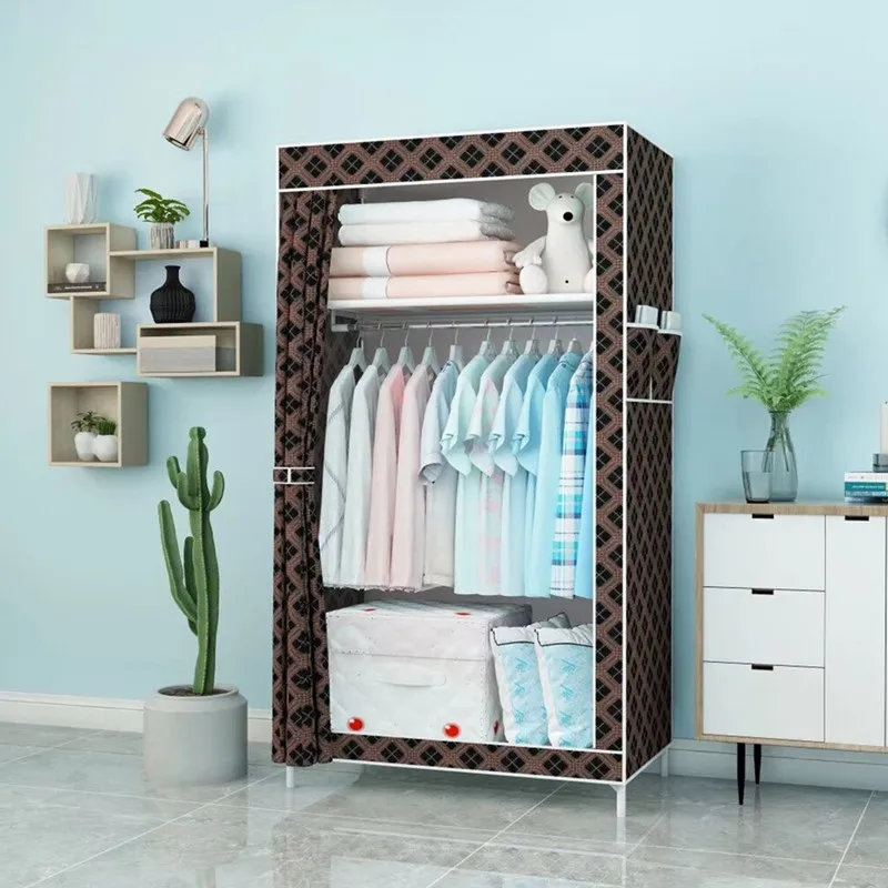 

Simple wardrobe, fashionable storage wardrobe, hanging wardrobe, folding economy storage cabinet