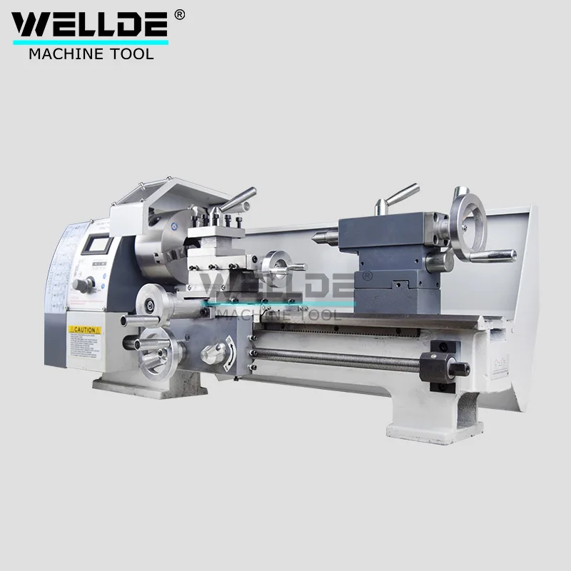 WELLDE Extend WM210V*800mm Hobby Metal Manual Lathe Household Machine Turning Machine Lathes Bench Top Mini Metal Lathes