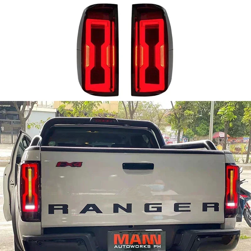 Car Tail Lamp Led Back Rear Turn Signal Brake Light Fit For Ford Ranger XL Xlt Wildtrad T6 T7 T8 2012-2022 Rear Lamps Light