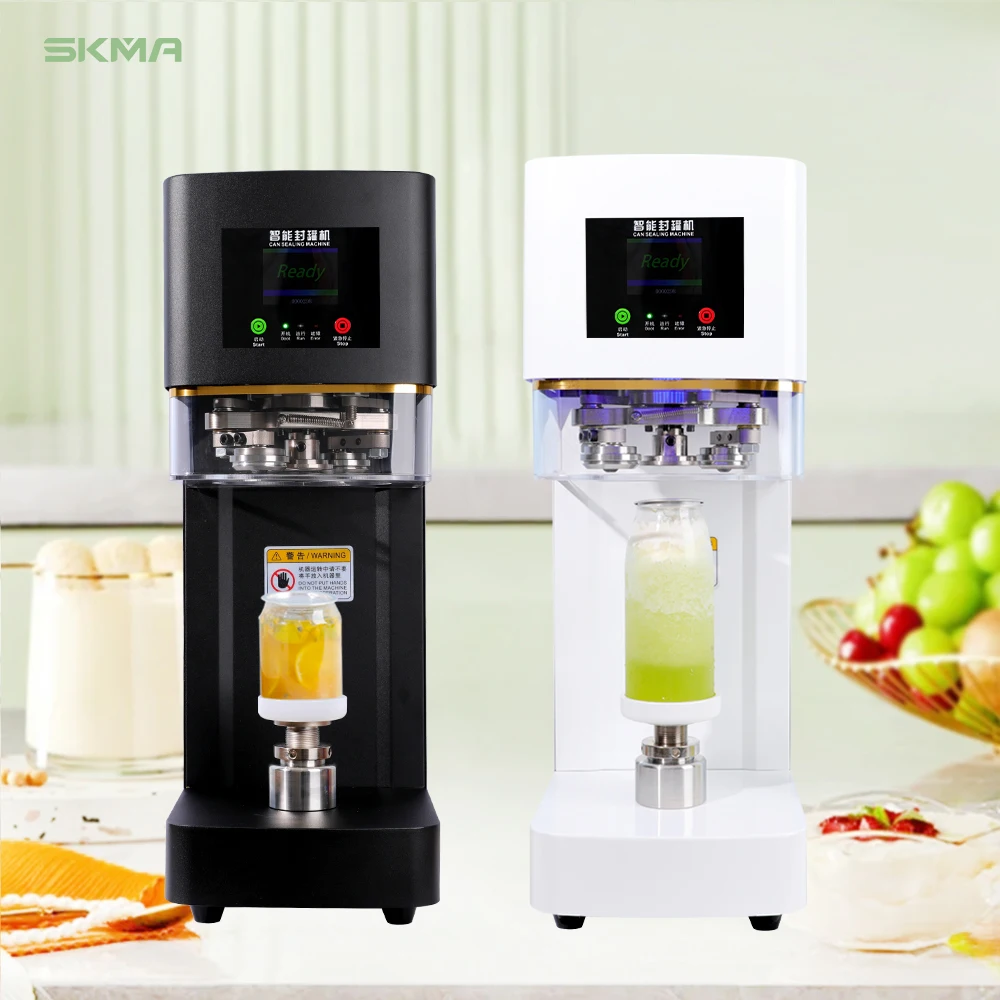 Bubble Tea Product Automatic High Efficiency Can Sealer Machine Coffee Cake Juice Pop Can Seamer With Ce Certification