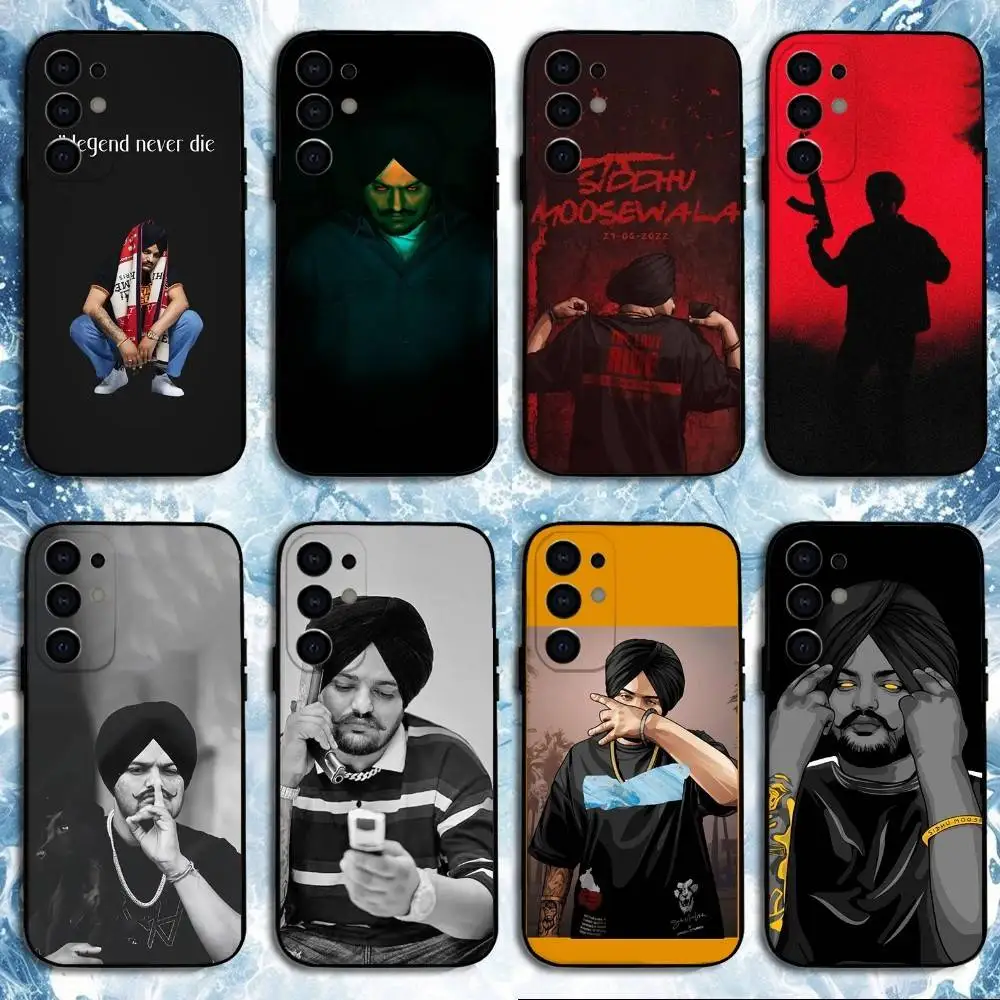 

Sidhu Moose Wala Funda Phone Case For Samsung S25,S24,S23,S22,S21,S20,Plus,Fe,Lite,Others Black Cover