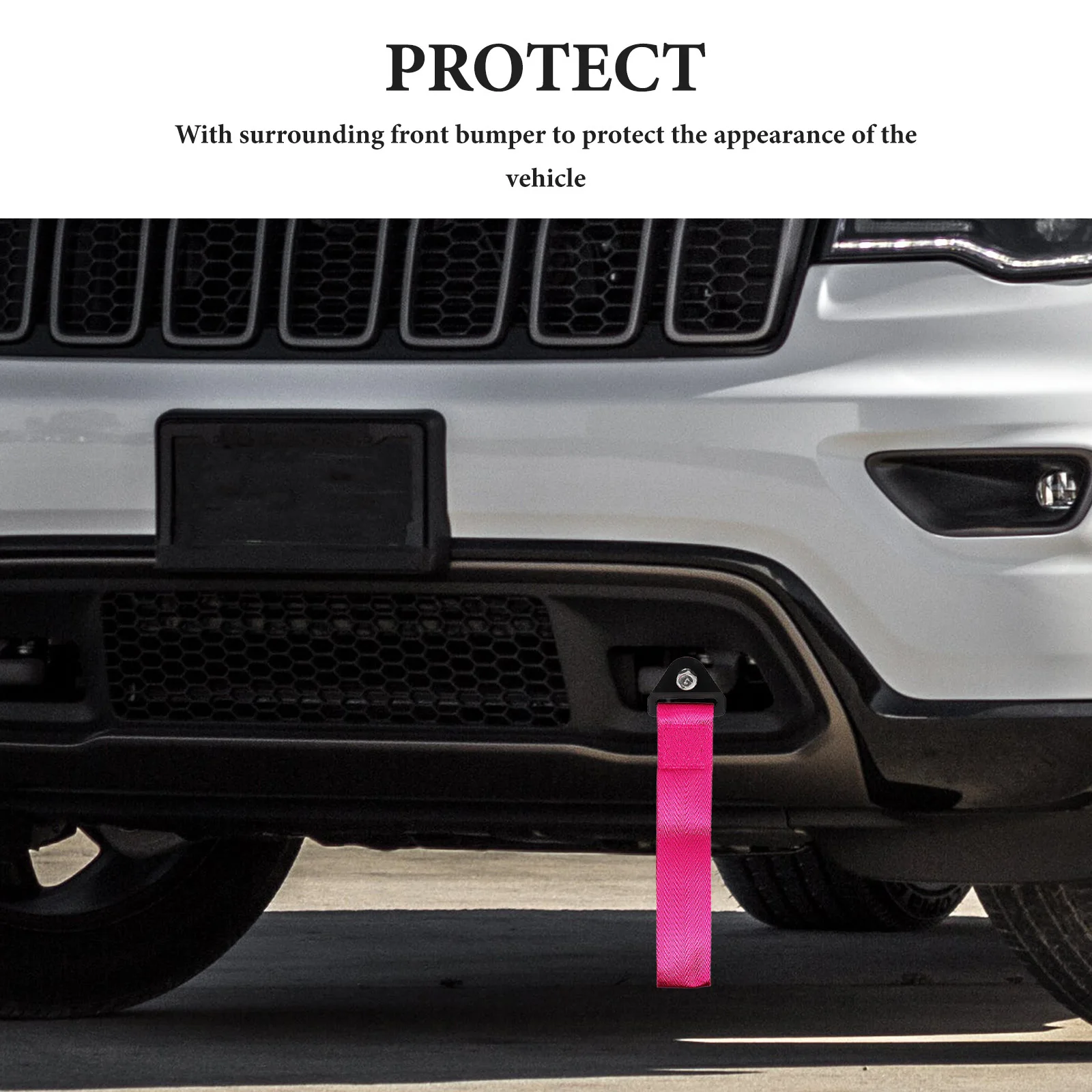 ملحق ممتص الصدمات للسيارة بحزام السحب مع تركيب مستقر بحرفية ممتازة يجعل مظهر السيارة أكثر برودةًا وأكثر #6
