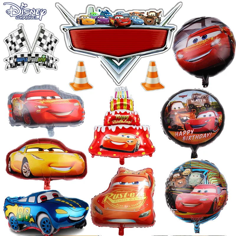 NEW McQueen Car Foil Balloon Disney Birthday Party Decoration Kids Favors Toys baby shower balloon Home Decor Racing Cars Globos