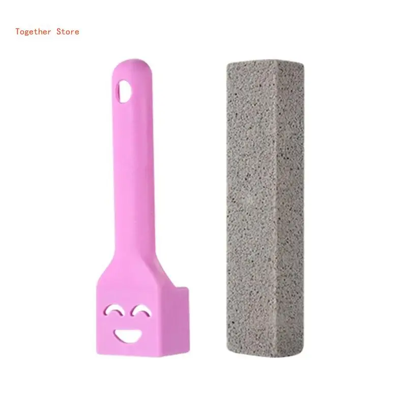 Pumice Stone for Toilet Cleaning Pumice Cleaning Stone with Handle Toilet Clean 6XDD