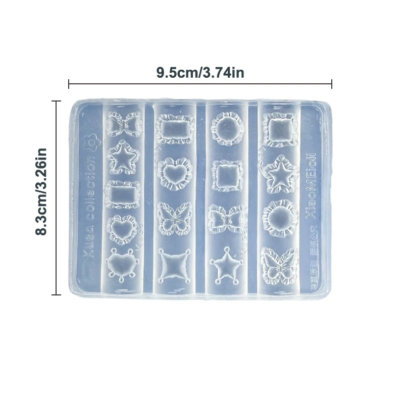 만화 미니 도자기 병 별 랜턴 실리콘 네일 몰드 네일 스탬핑 장식 네일 DIY 디자인 매니큐어 아트 도구