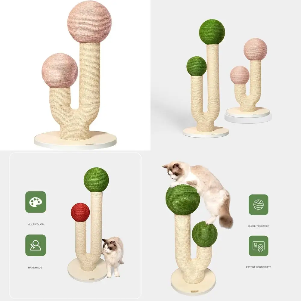 

Когтеточка для кошек в форме кактуса из натуральной джутовой веревки для домашних котят и кошек