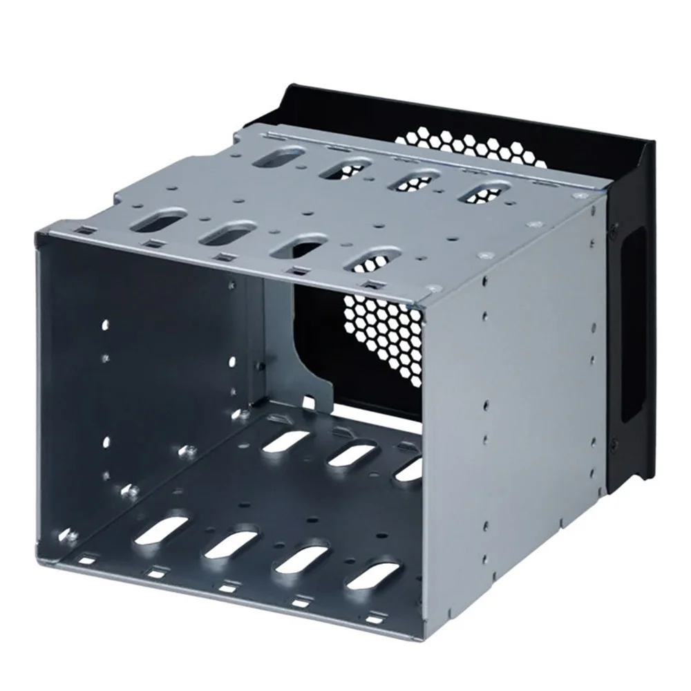 Large Capacity HDD Hard Drive Cage Rack 5.25 Inch to 5X 3.5 Inch SAS SATA Hard Drive Disk Tray for Computer