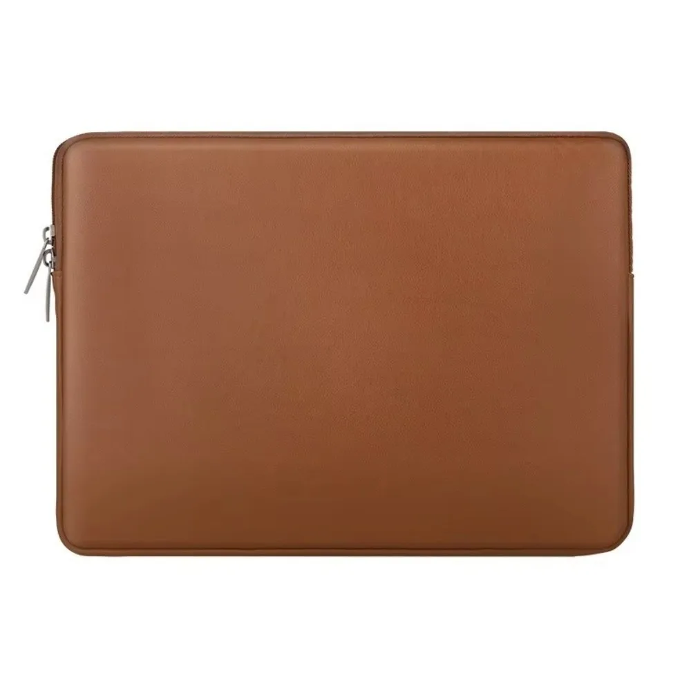 Simple 13/15.6 Inch Computer Bag PU Leather Liner Bag Laptop Bag Anti Fall Laptop Sleeve Case Storage Tablet