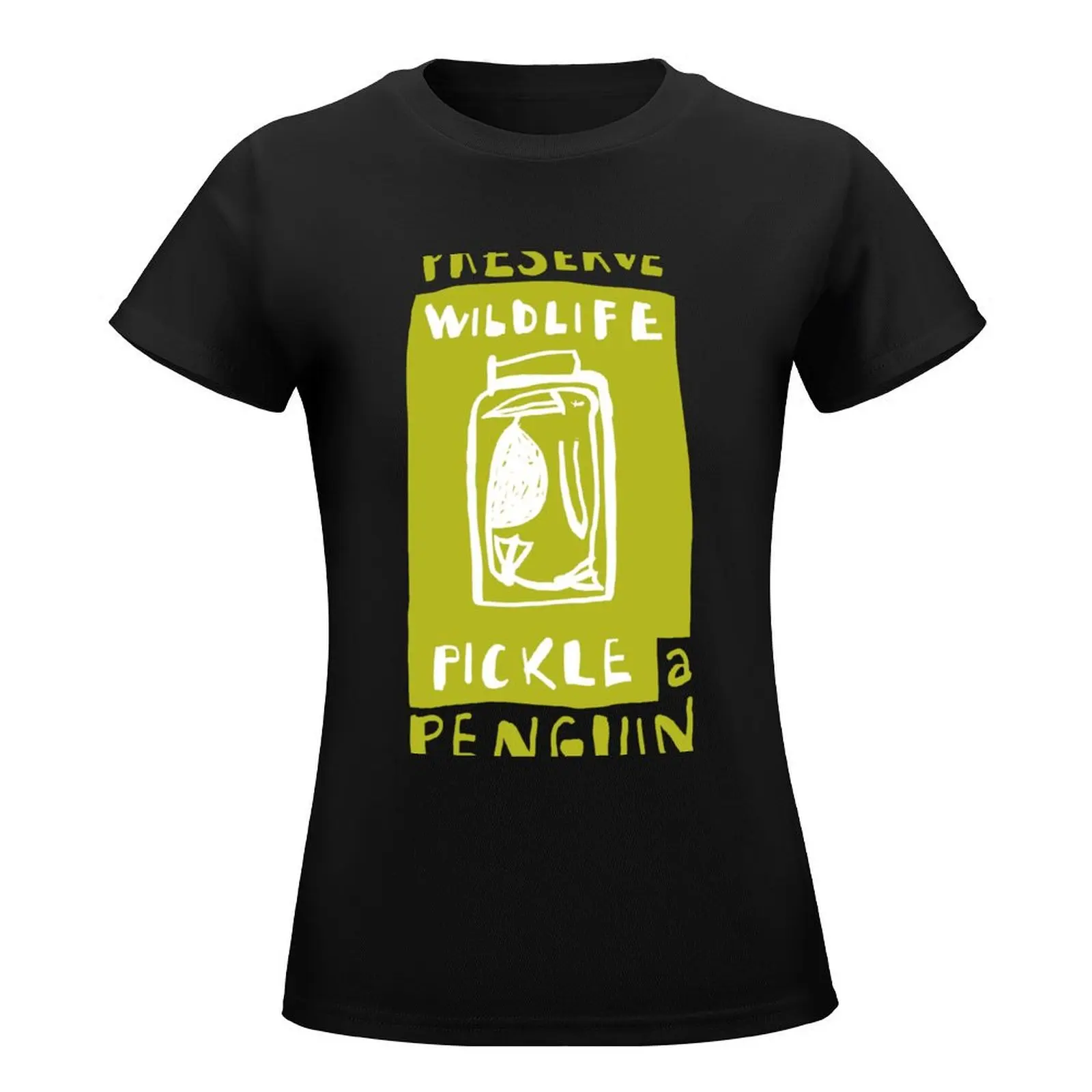 Pickle a Penguin T-Shirt summer tops female summer top t-shirt dress for Women plus size sexy