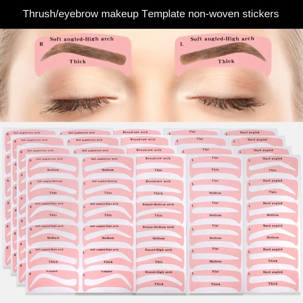 

New10/1PCS-Set Eyebrow shape stickers eyebrow cards lazy eyebrows stickers eyebrow makeup tools simple and easy to draw eyebrows