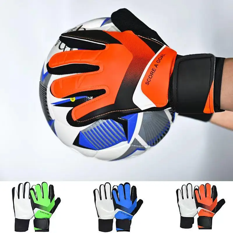 

Size5-10 Soccer Goalkeeper Gloves For Adults Kids Anti-Collision Latex PU Goalkeeper Hand Protection Gloves Football Accessories