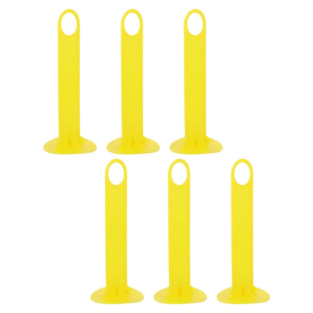 

6 pcs Portable Soccer Holder Multifunctional Disc Cone Storage Stand Outdoor Training Equipment Rack Sturdy Plastic Cone Marker