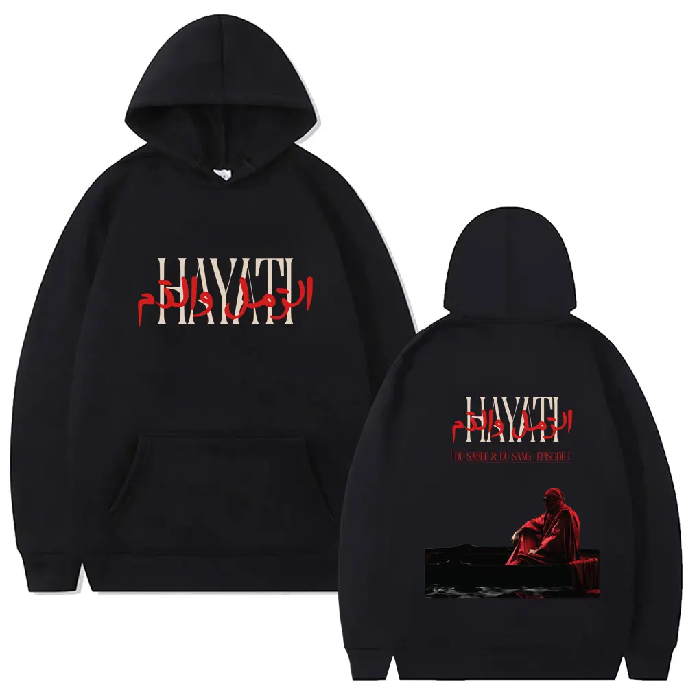 

Rapper Niro HAYATI Album Graphic Hoodie Men Women Fashion Casual Oversized Sweatshirt Male Vintage Hip Hop Rock Pullover Hoodies
