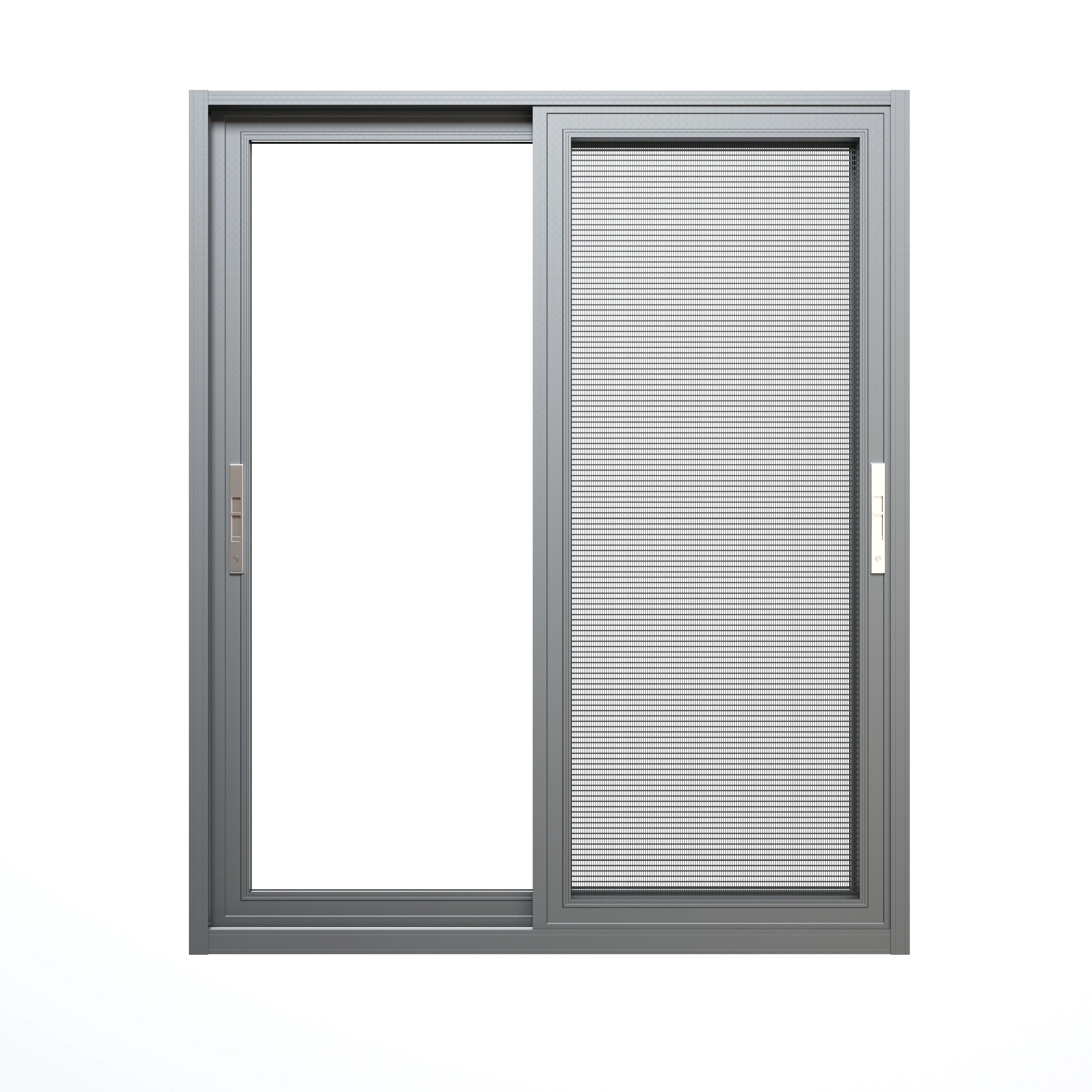 Born Doors And Windows Custom Black Interior Aluminum Alloy Double Double Glazed Sliding Window With Mosquito Net