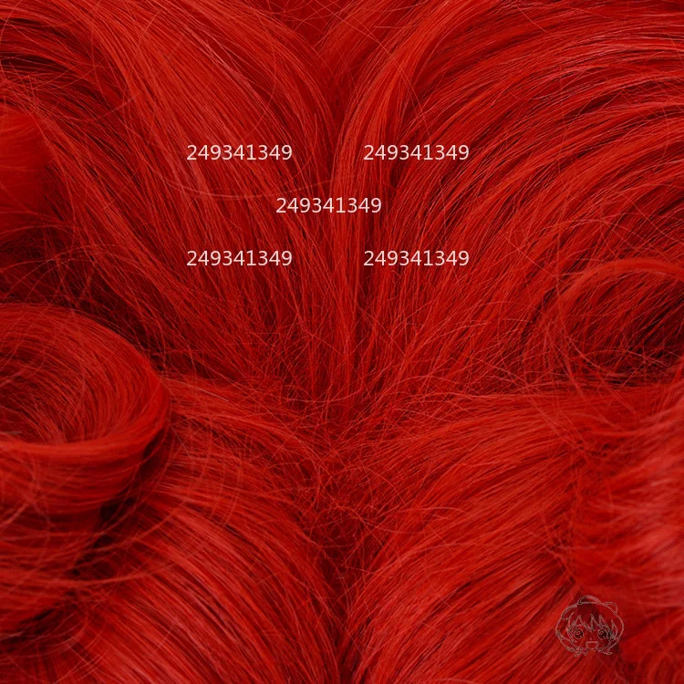 Parrucche cosplay della regina rossa Capelli sintetici ricci rossi per donna Gioco di ruolo cinematografico Parrucca da vestire Accessori per costumi per spettacoli teatrali