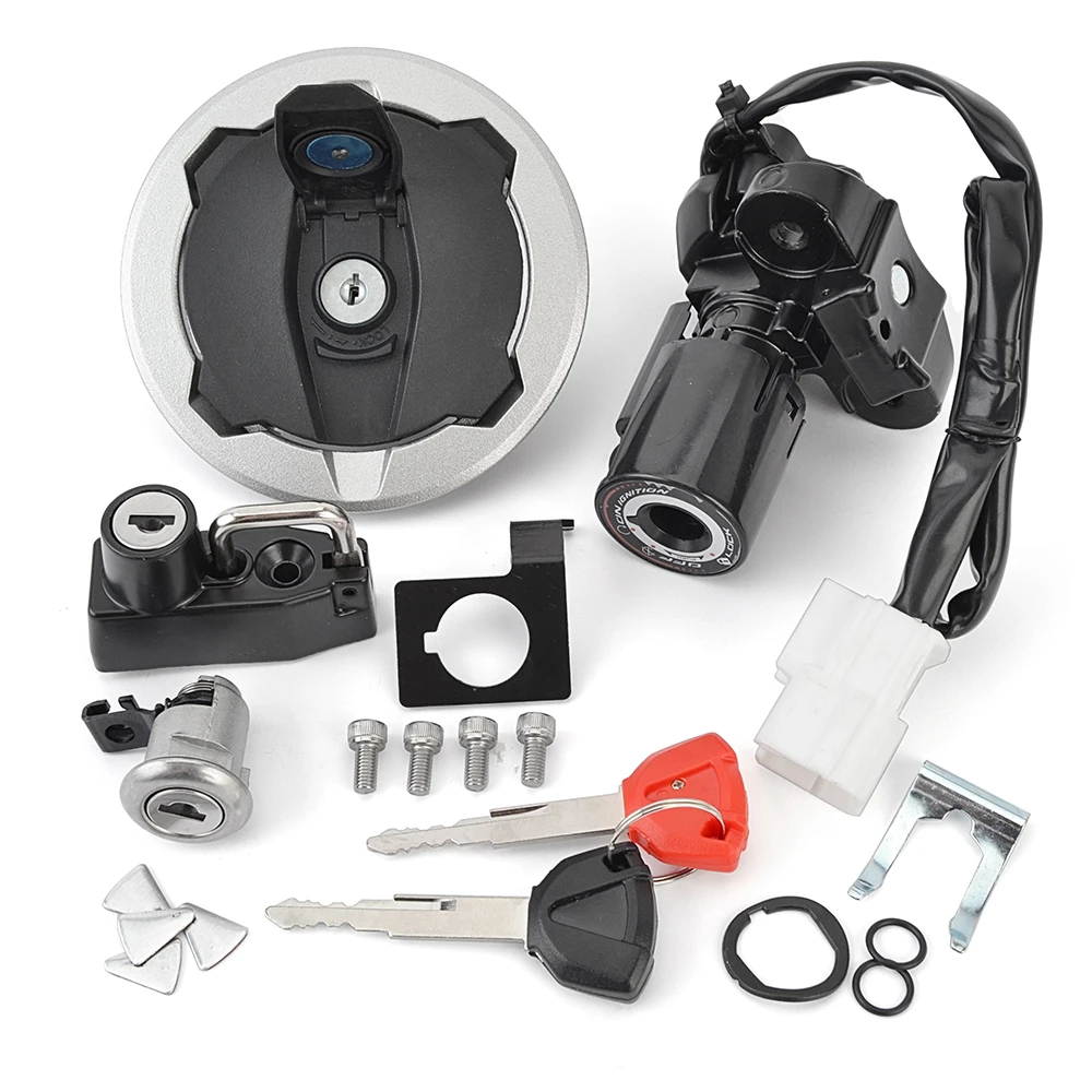 

27048-5276 для Kawasaki EX500 Ninja 500 ABS 2024-2025, крышка топливного бака, переключатель зажигания, замок сиденья с комплектом ключей