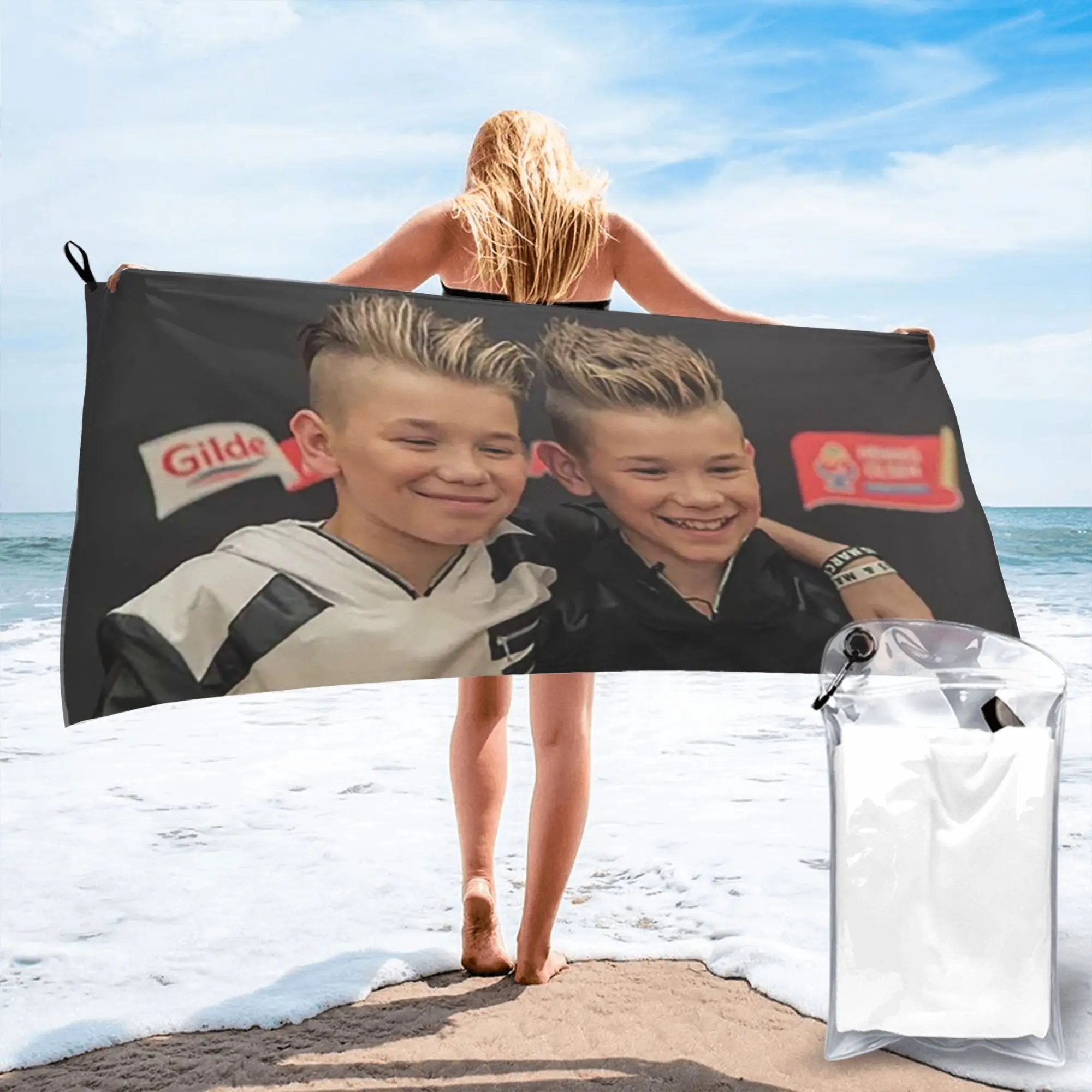Marcus And Martinus Sweden Norway Eurovision Beach Towel Soft Microfiber Quick Dry Absorbent Quick Towels For Bath