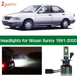 Car Bulbs For 1991 - 2000 Nissan Sunny LED Headlight Headlamp Low Beam High Beam Canbus Lights Auto Lighting Accessories Parts