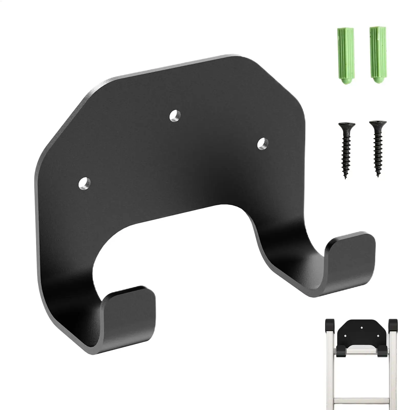Wall Mounted Trimmer Rack Utility Tool Organizer Holder Garage String Trimmer Hanger for Lawn Shed Trailer Barn Garden Workshop