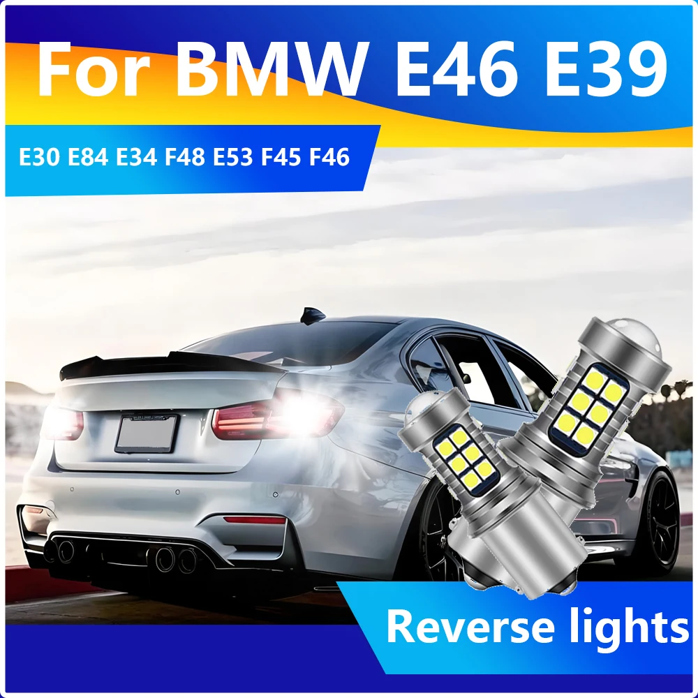 

2PCS Car LED Bulbs Turn Signal Light 12V Reverse Lamps 1156 Ba15s For BMW E46 E39 E30 E84 E34 F48 E53 F45 F46 X1 X2 F39 E86