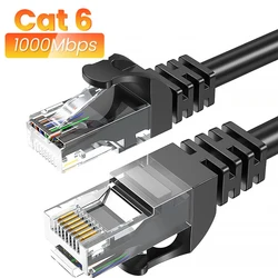 Kabel Ethernet Cat6 Gigabit szybki kabel internetowy 1000Mbps RJ45 ekranowany przewód sieciowy LAN na PC PS5 PS4 PS3 Xbox