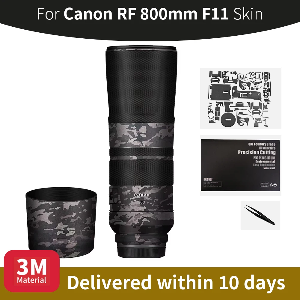 

Для Canon 800 мм кожа Canon RF 800 мм F11 кожух объектива камеры против царапин наклейка на объектив камеры защитная пленка