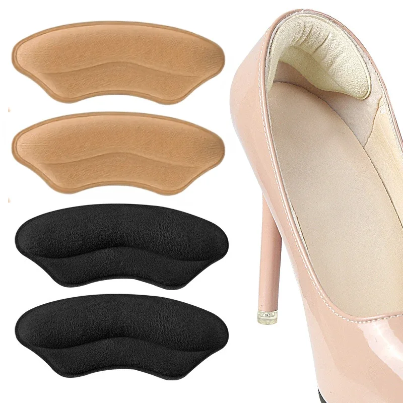 Q 8-Pack Heel Pads for Too Big Shoes Self-Adhesive Heel Protectors Inserts Improve Shoe Fit and Comfort Prevent Heel Slippage